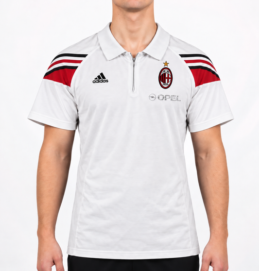 Rare Adidas AC Milan Football Polo Shirt (M)